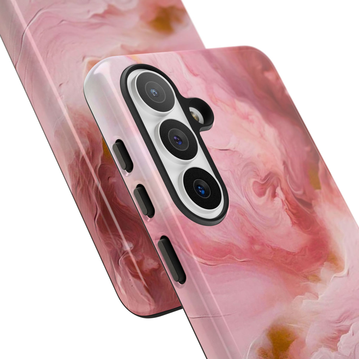 Pink Marble Tough Phone Case — Protective Artistic Phone Cover
