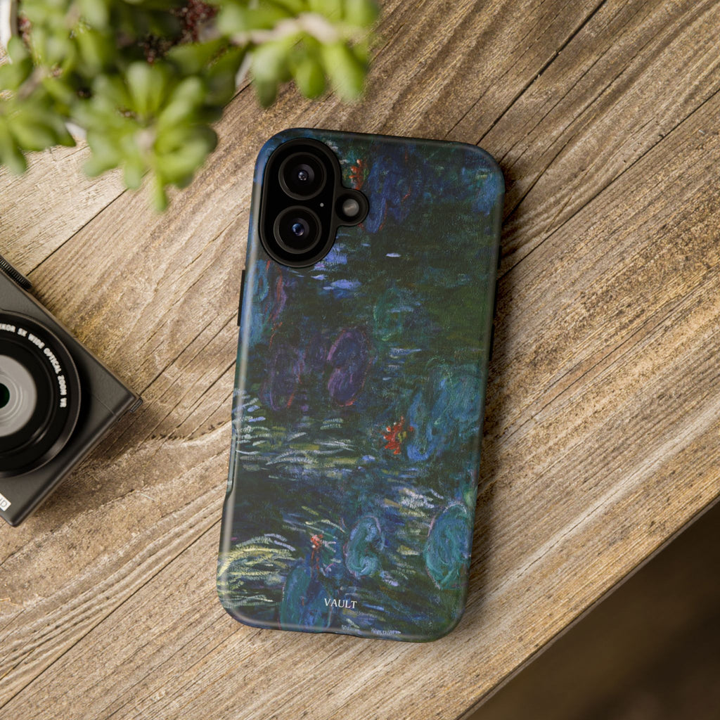 Water Lilies Tough Phone Case — Impressionist Art Protective Cover