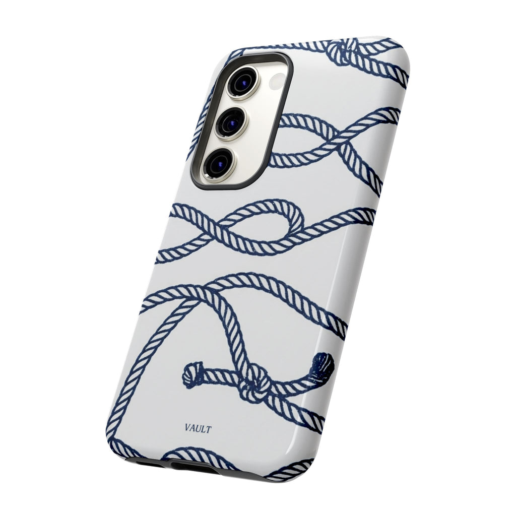 Nautical Rope Tough Case — Protective Phone Cover with Navy Knot Design
