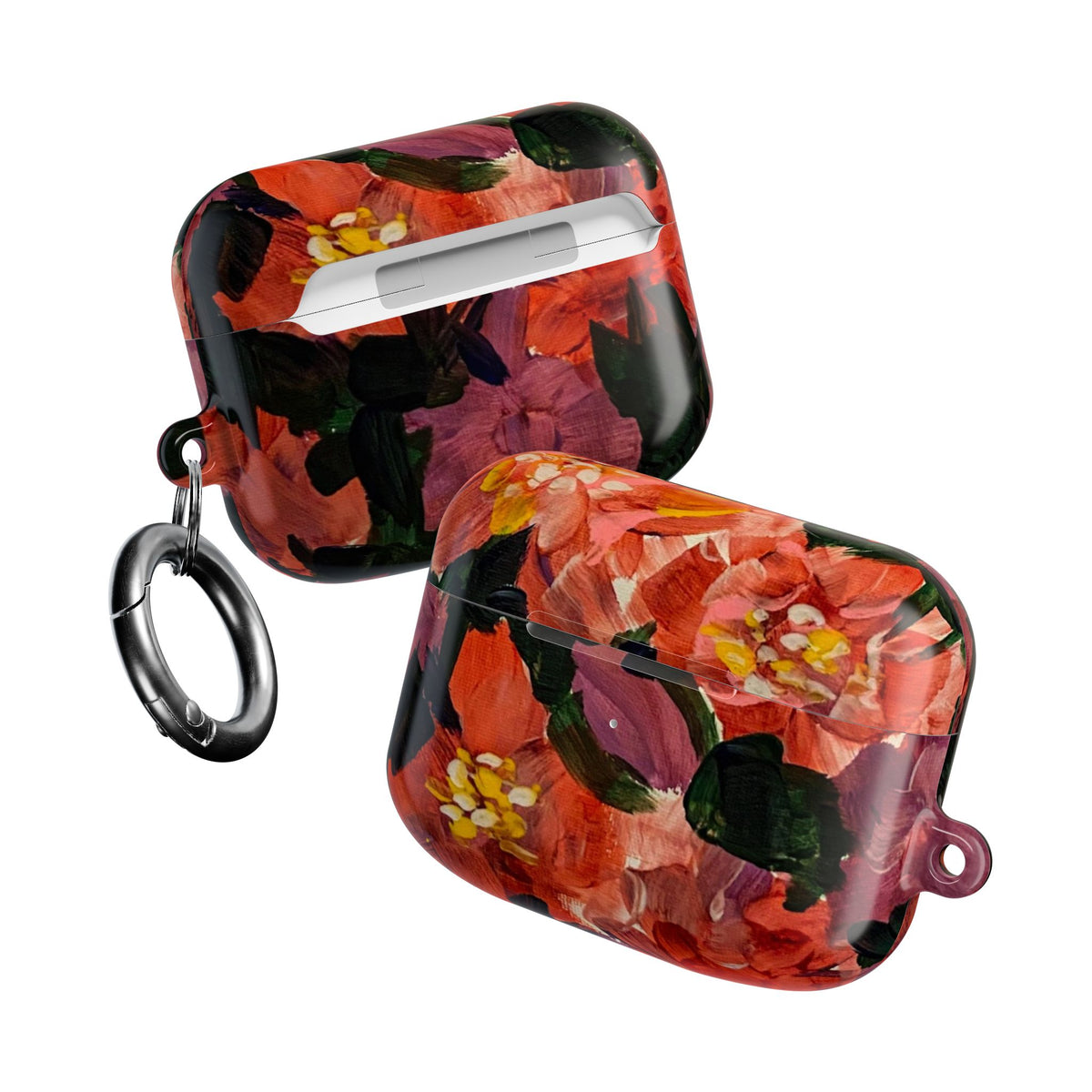 Floral Red Bloom AirPod Case