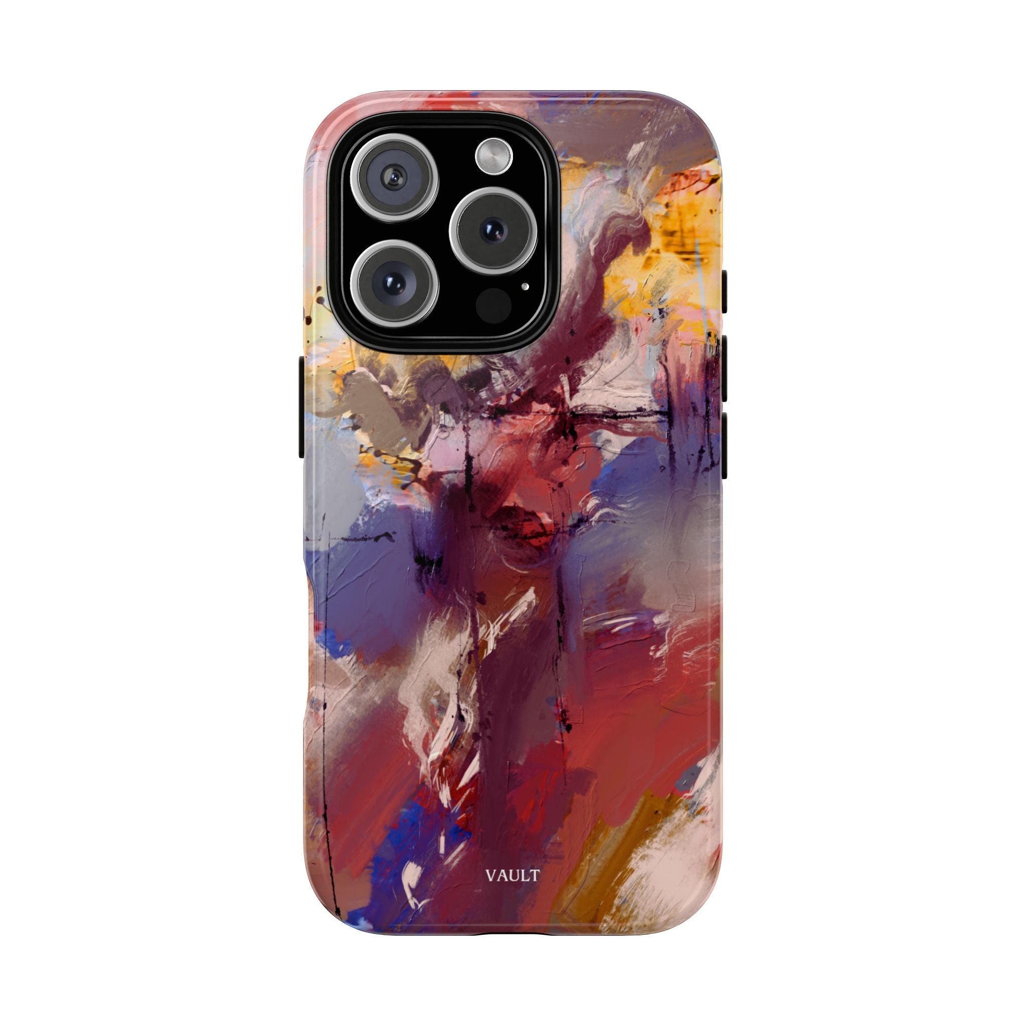 Abstract Brushstroke Tough Phone Case — Colorful Protective iPhone Cover