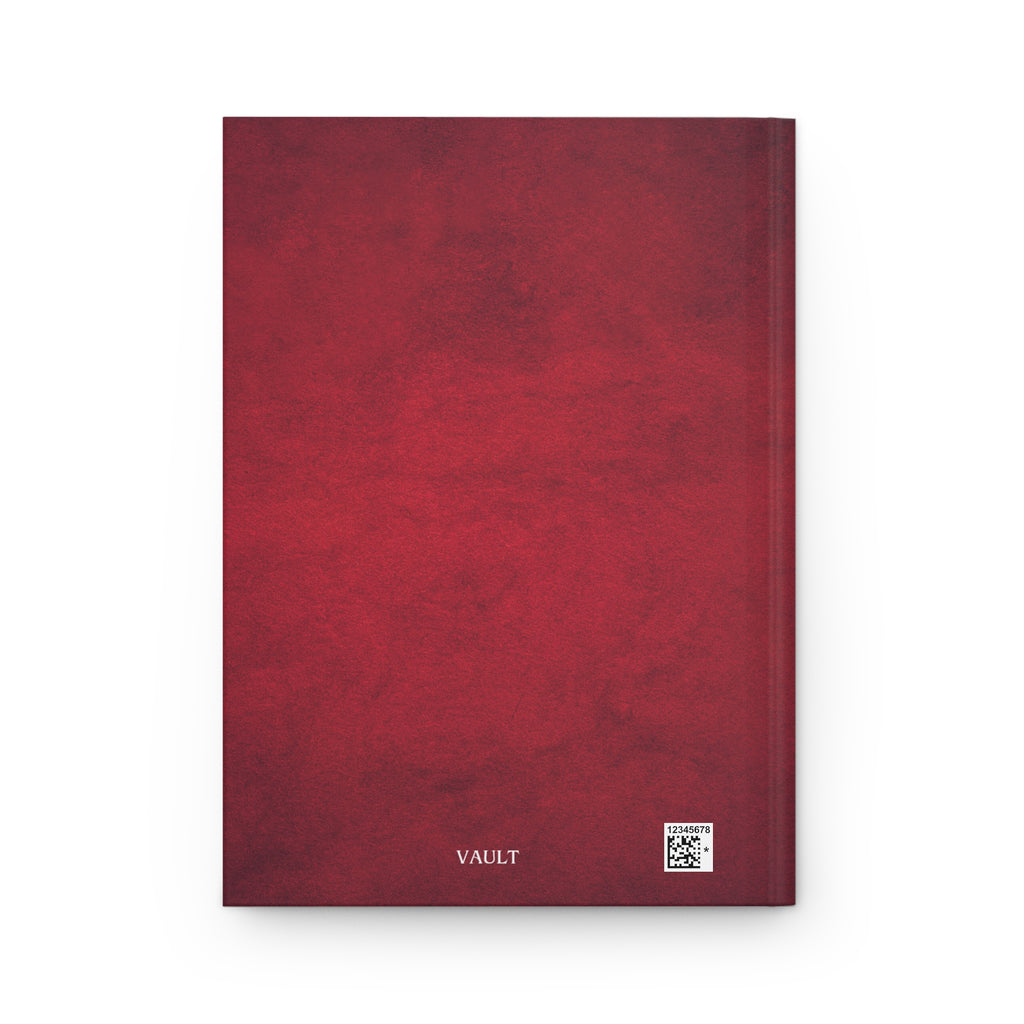 Hardcover Journal — Rich Burgundy Matte Notebook (Vault Design)
