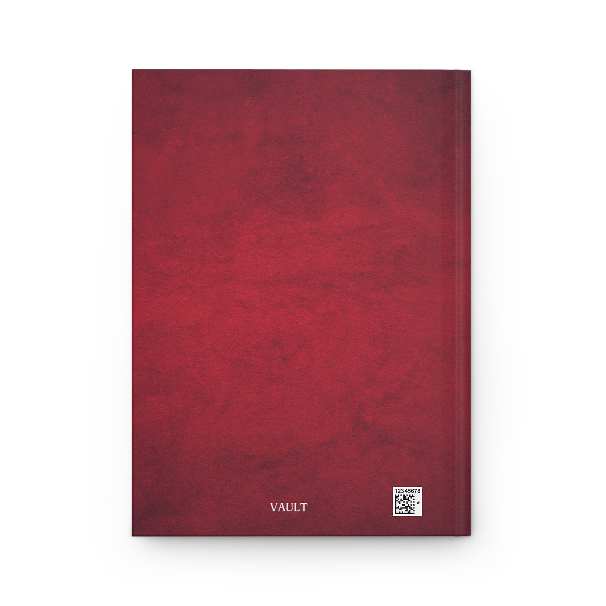 Hardcover Journal — Rich Burgundy Matte Notebook (Vault Design)