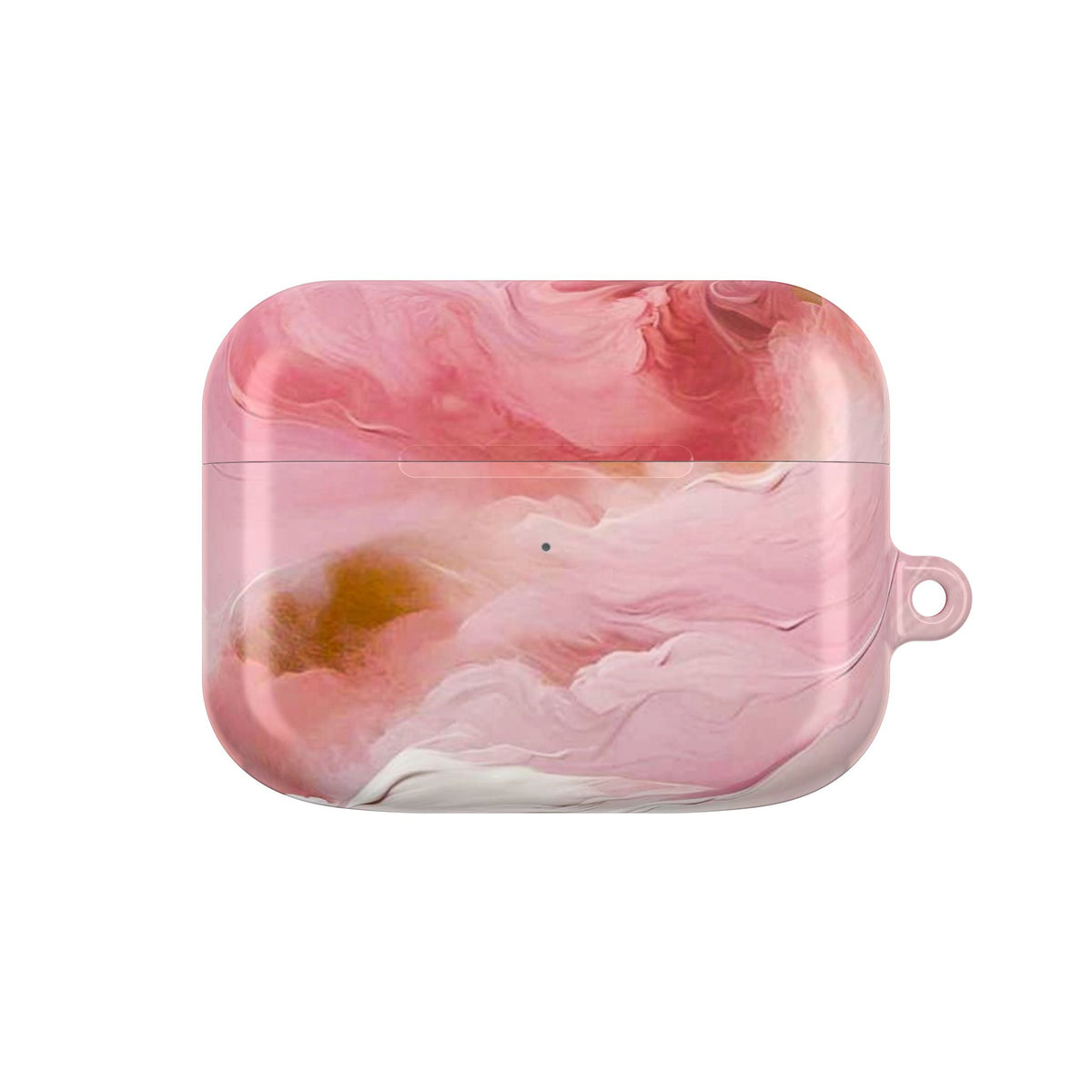 Pink Marble AirPod Case – Swirl Pattern Protective Cover