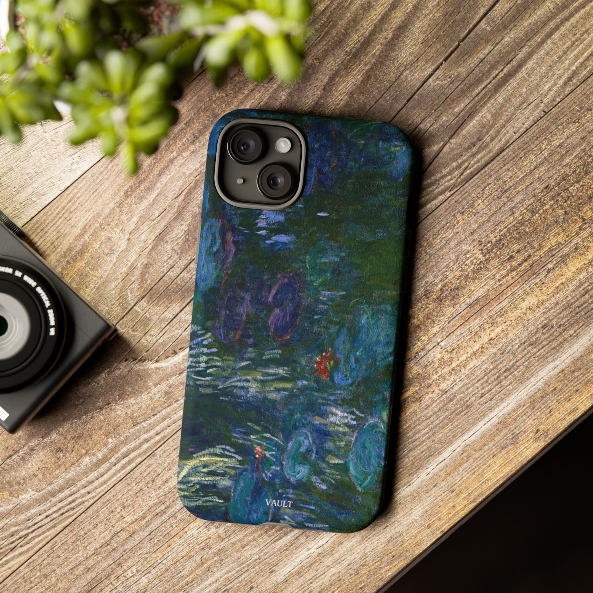 Water Lilies Tough Phone Case — Impressionist Art Protective Cover