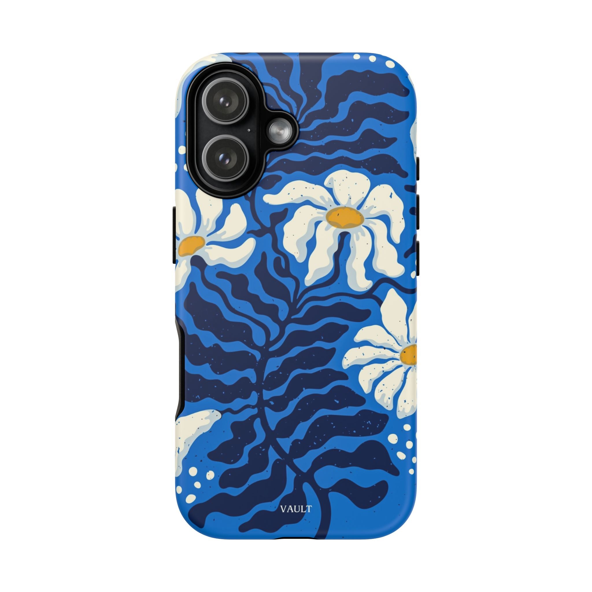 Blue Daisy Tough Phone Case — Floral Protective Phone Cover