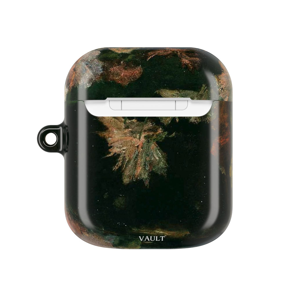 AirPods Case — Dark Green Brown Marble Protective Cover