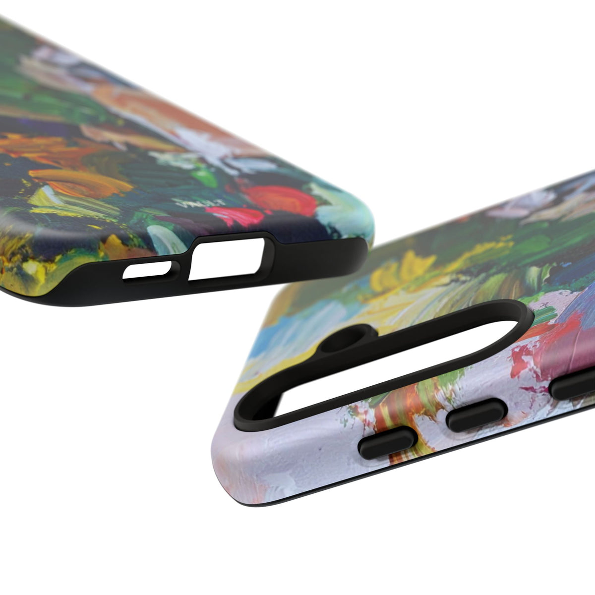 Abstract Paint Brushstroke Phone Case — Colorful Artistic Tough Case