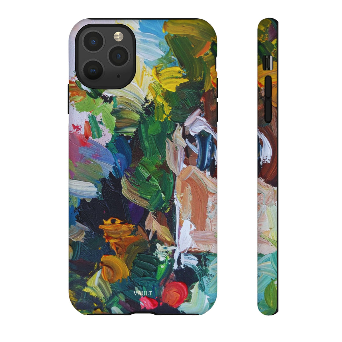 Abstract Paint Brushstroke Phone Case — Colorful Artistic Tough Case
