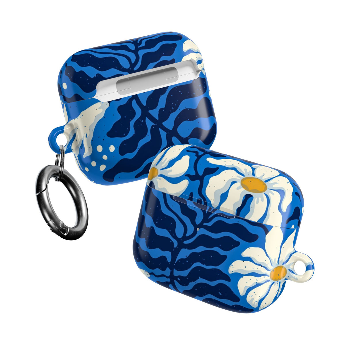 Blue Floral Daisy AirPod Case