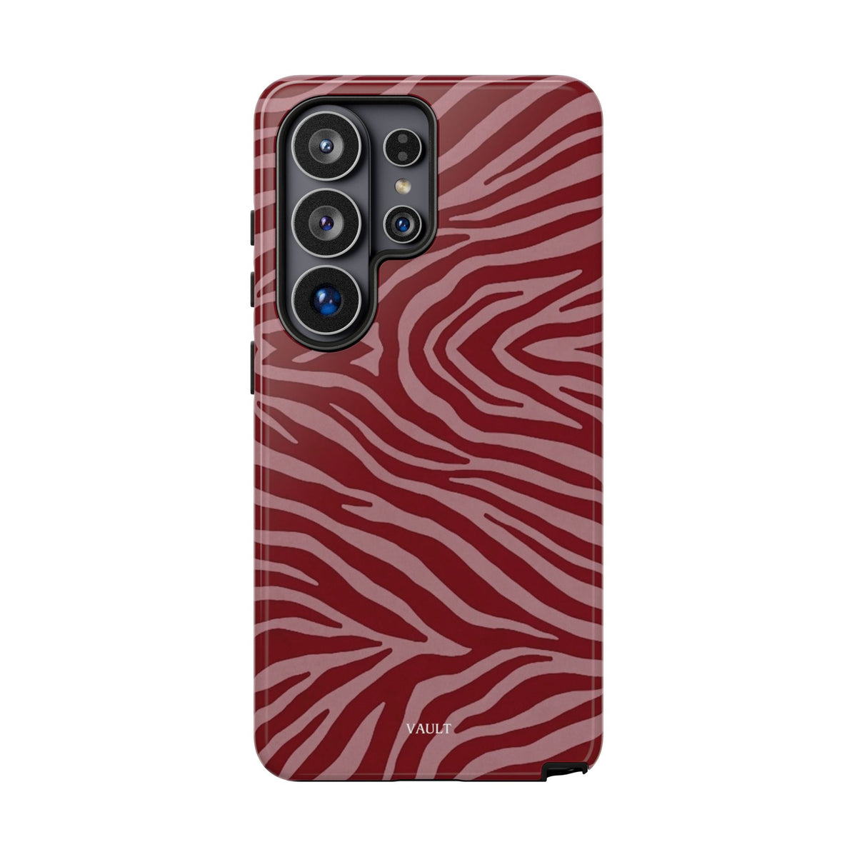 Red Zebra Print Tough Phone Case