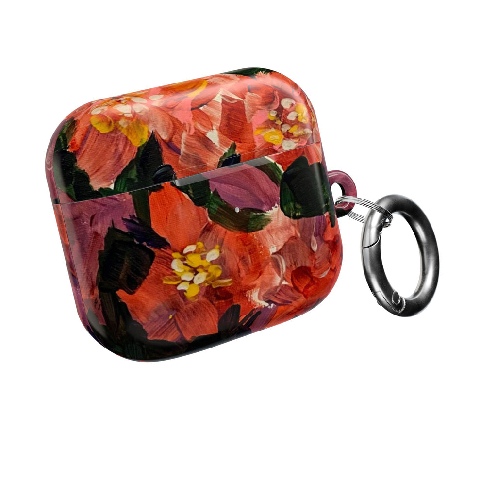 Floral Red Bloom AirPod Case