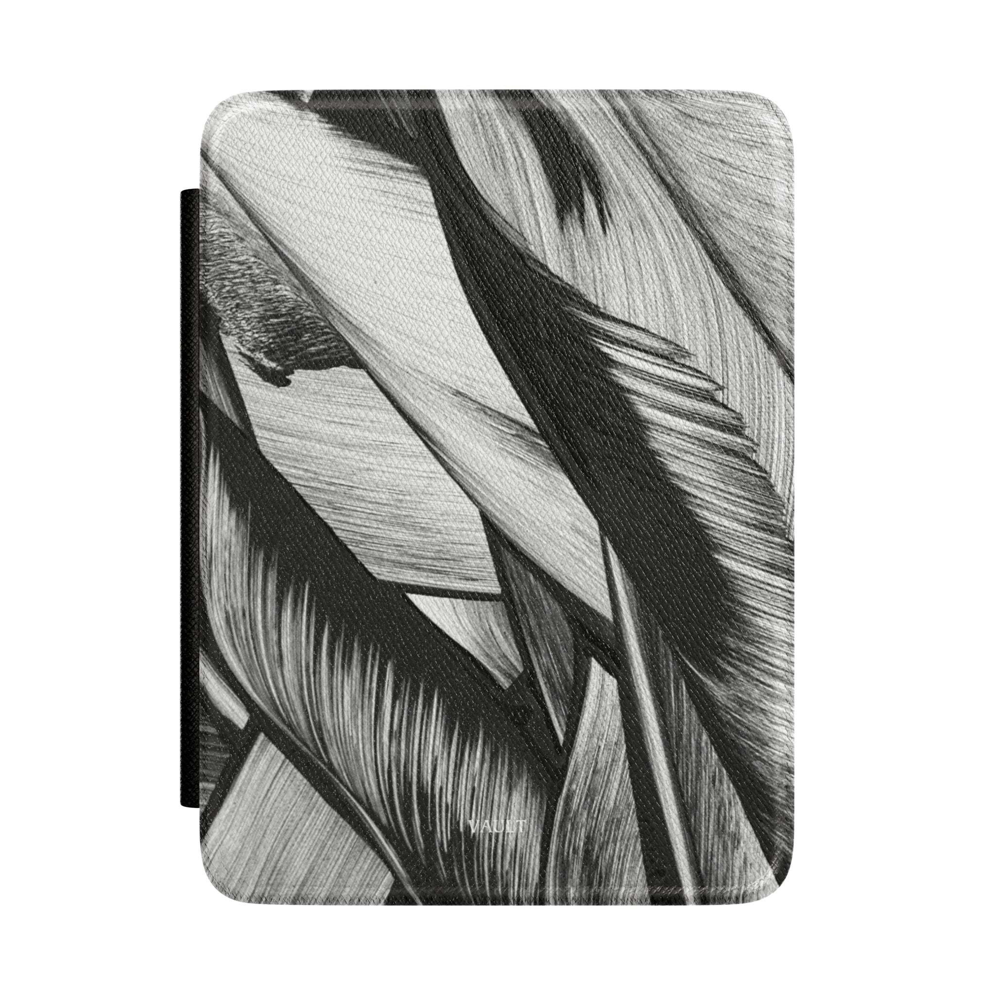 Kindle Case — Monochrome Tropical Leaf Protective Cover