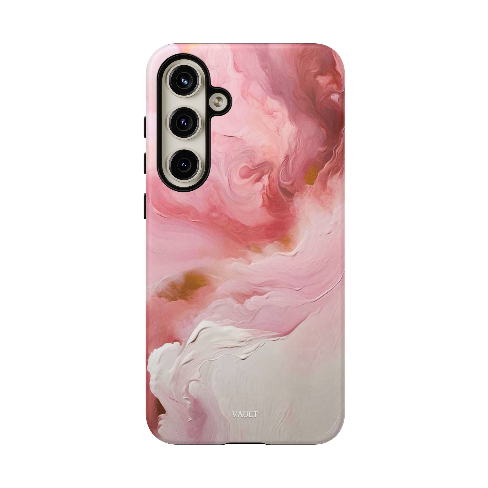 Pink Marble Tough Phone Case — Protective Artistic Phone Cover