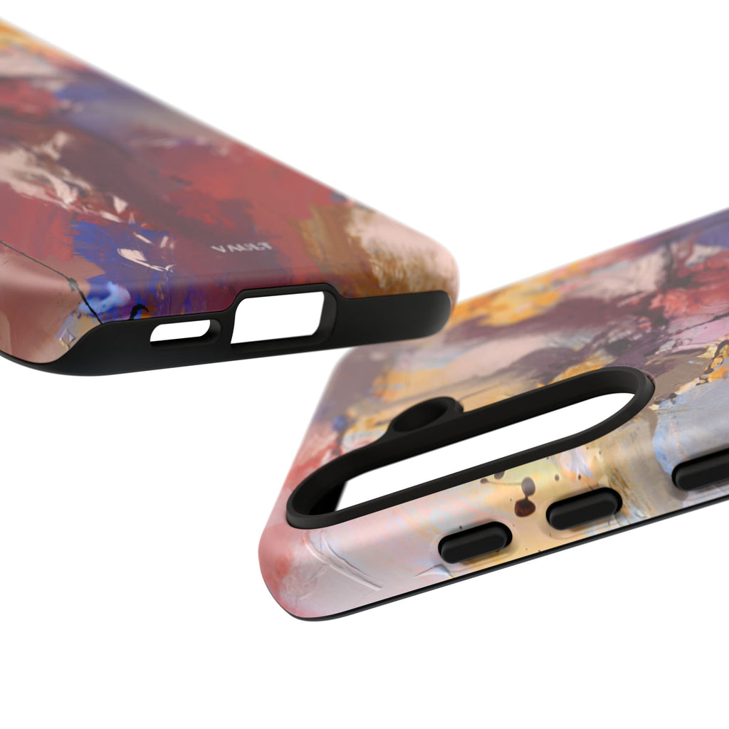 Abstract Brushstroke Tough Phone Case — Colorful Protective iPhone Cover