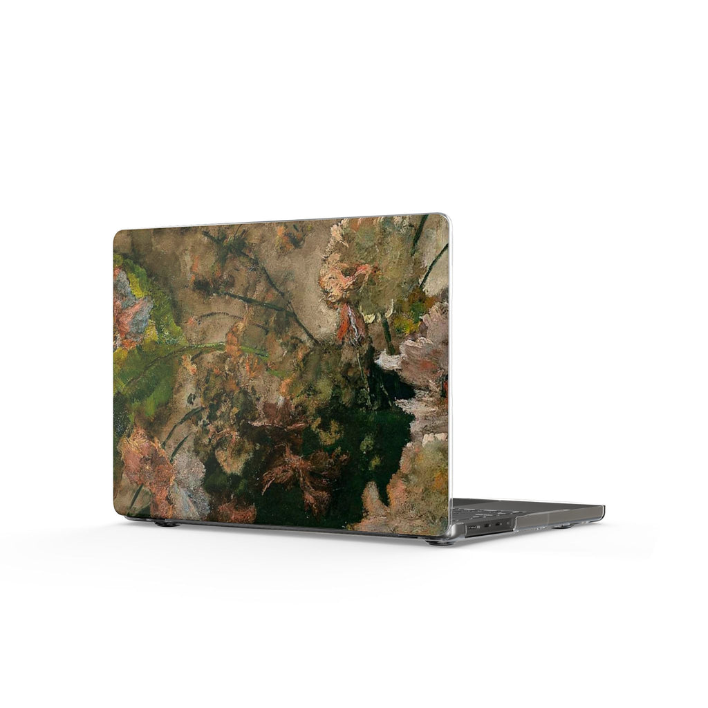 Floral Vintage Painting Clear MacBook Case