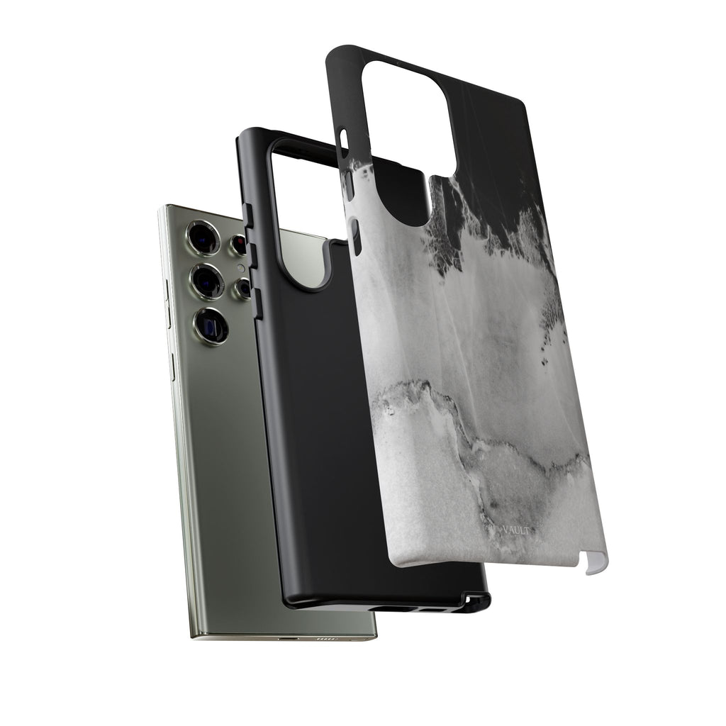 Marble Ink Tough Case — Black & White Abstract Phone Cover