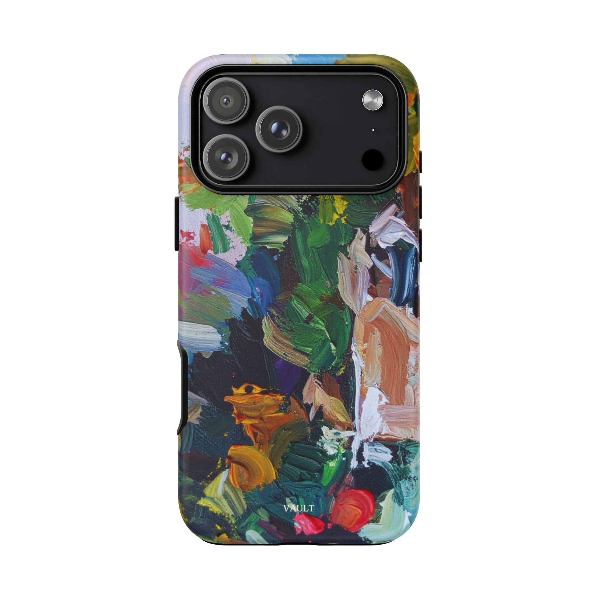 Abstract Paint Brushstroke Phone Case — Colorful Artistic Tough Case