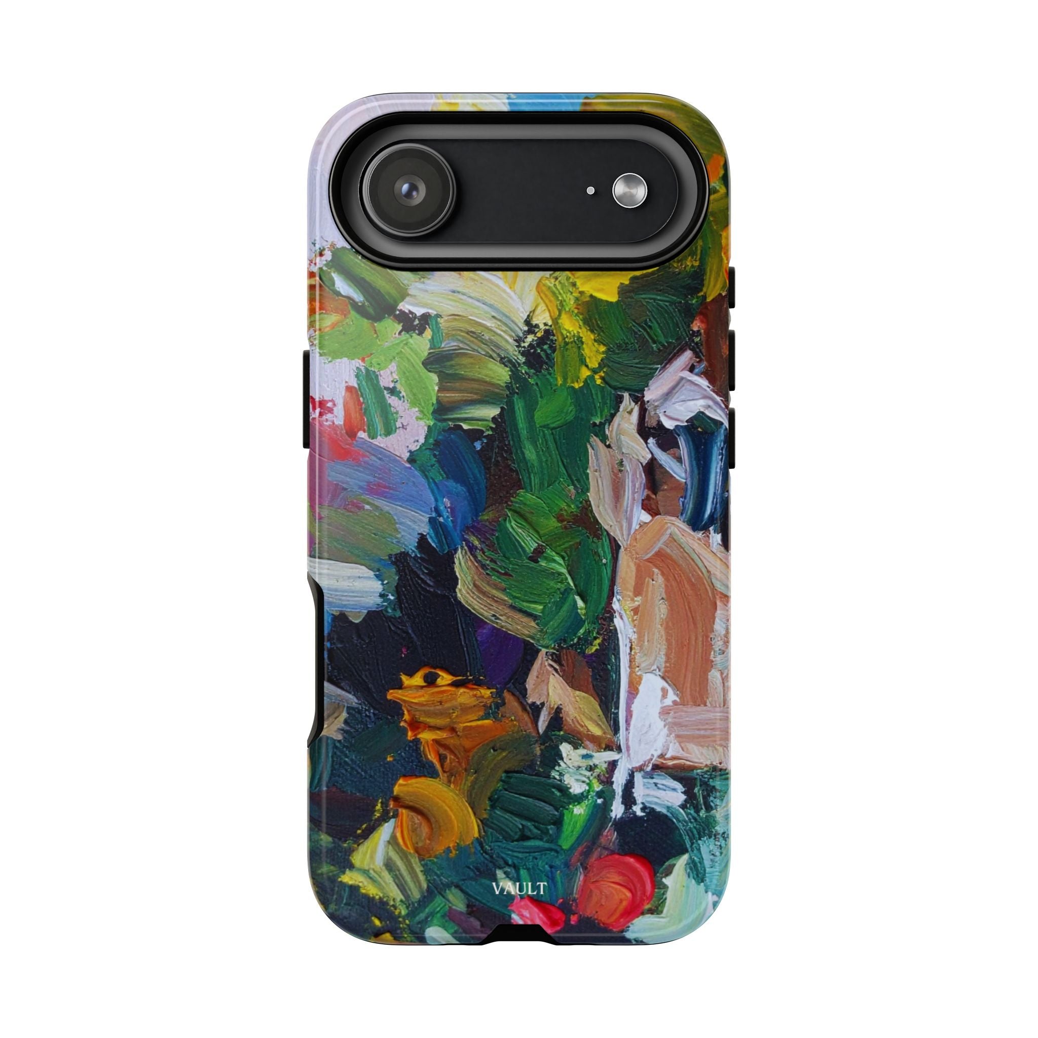 Abstract Paint Brushstroke Phone Case — Colorful Artistic Tough Case