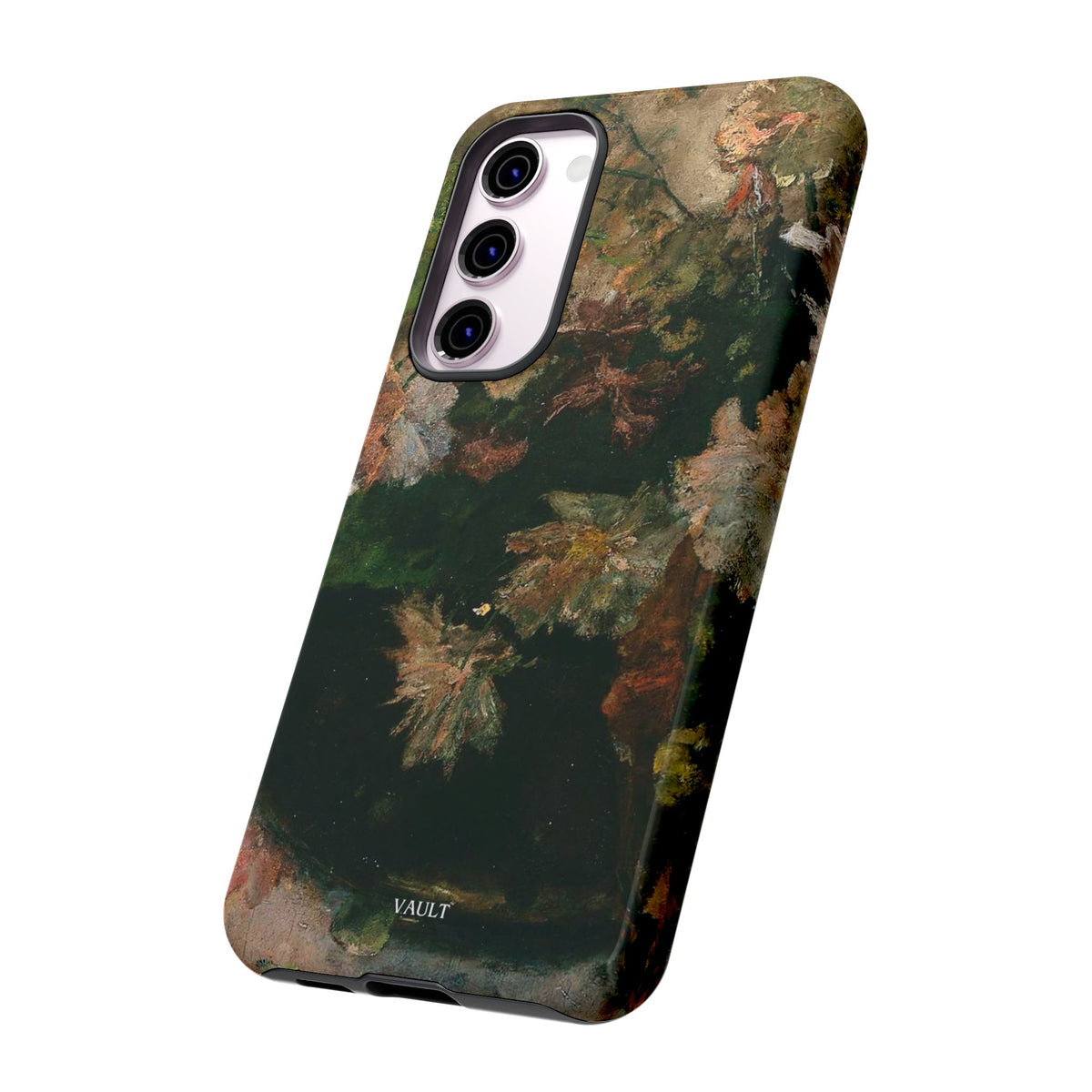 Floral Painterly Tough Phone Case — Vintage Autumn Leaves Phone Cover