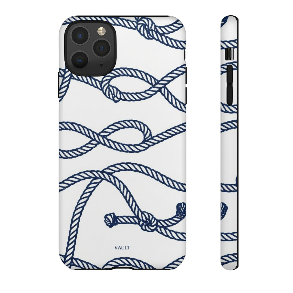 Nautical Rope Tough Case — Protective Phone Cover with Navy Knot Design