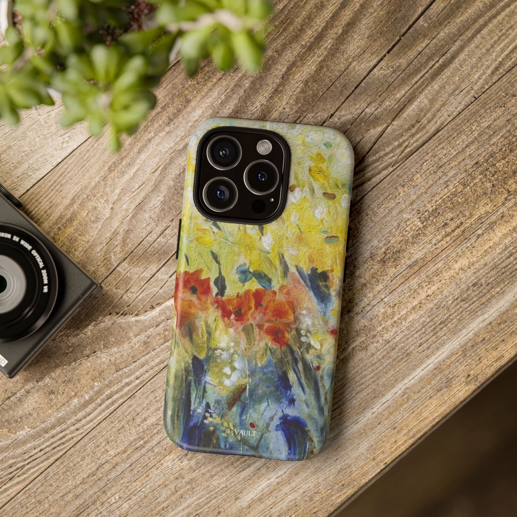 Floral Watercolor Phone Case — Yellow Garden Tough Cases