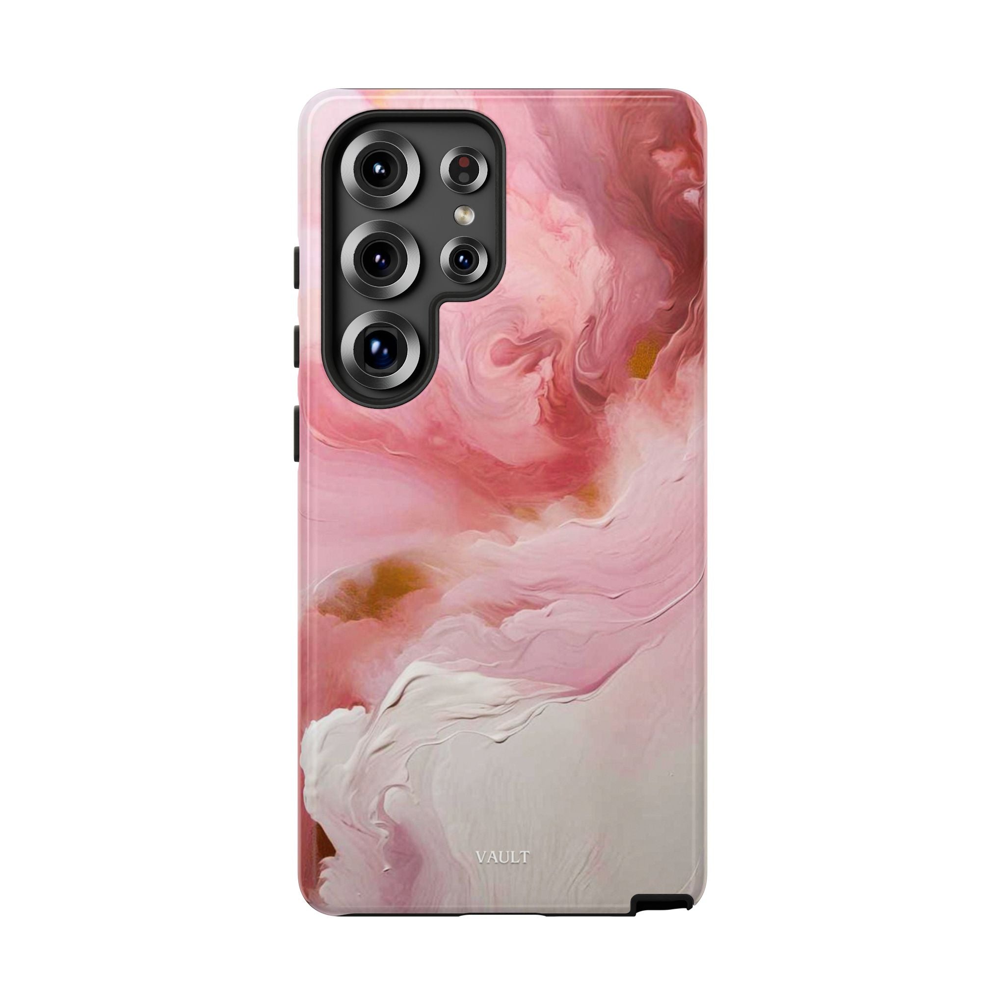 Pink Marble Tough Phone Case — Protective Artistic Phone Cover