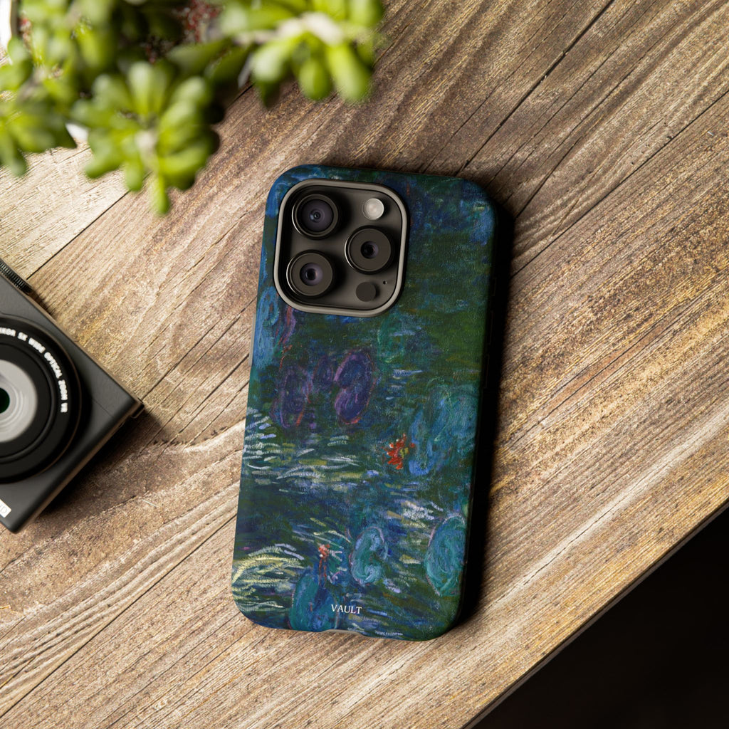 Water Lilies Tough Phone Case — Impressionist Art Protective Cover