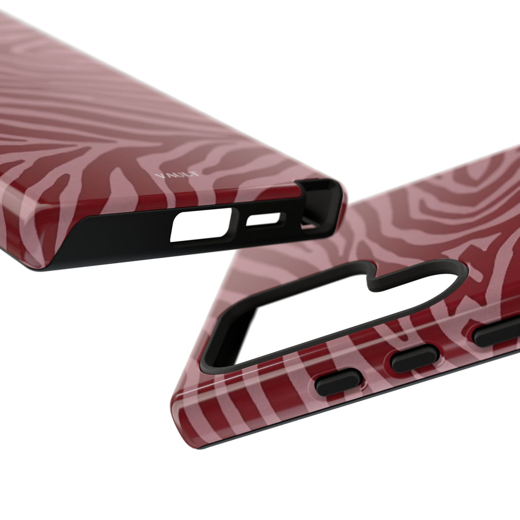 Red Zebra Print Tough Phone Case