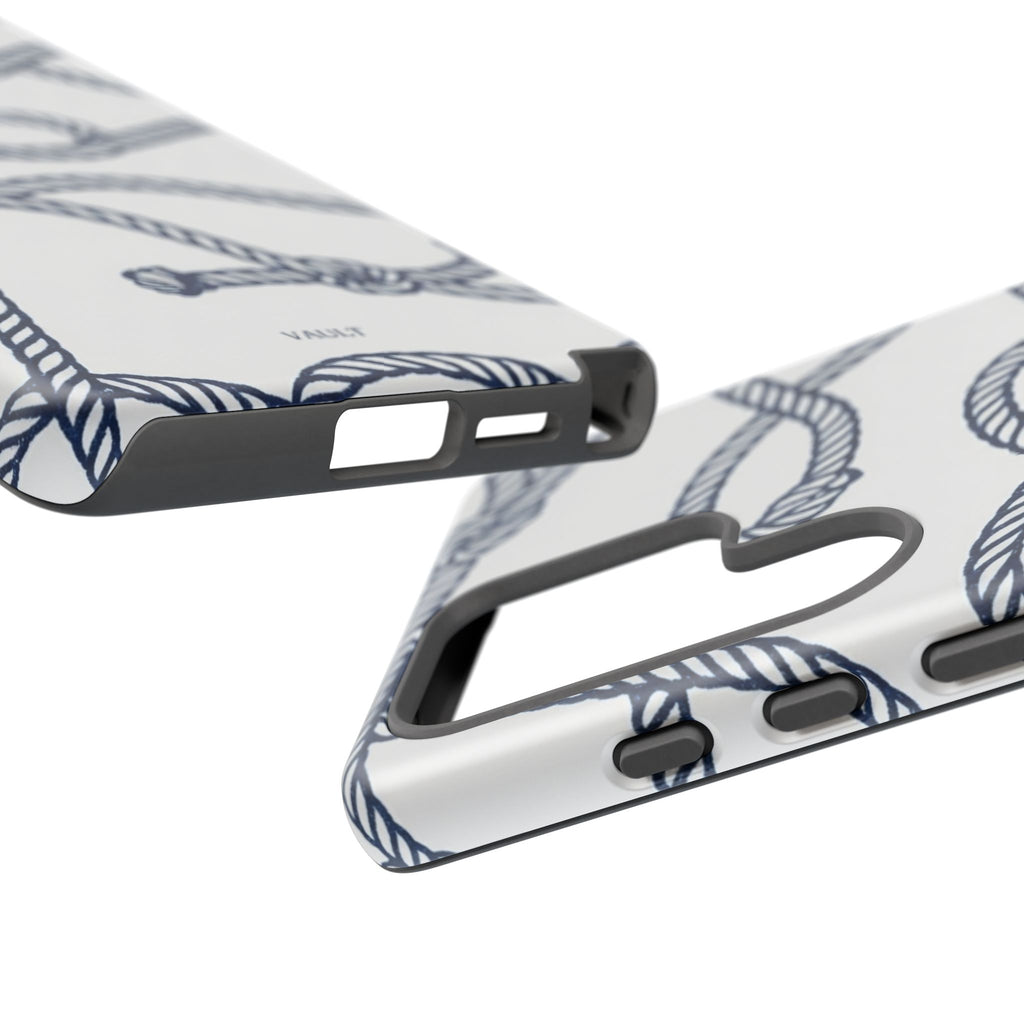 Nautical Rope Tough Case — Protective Phone Cover with Navy Knot Design