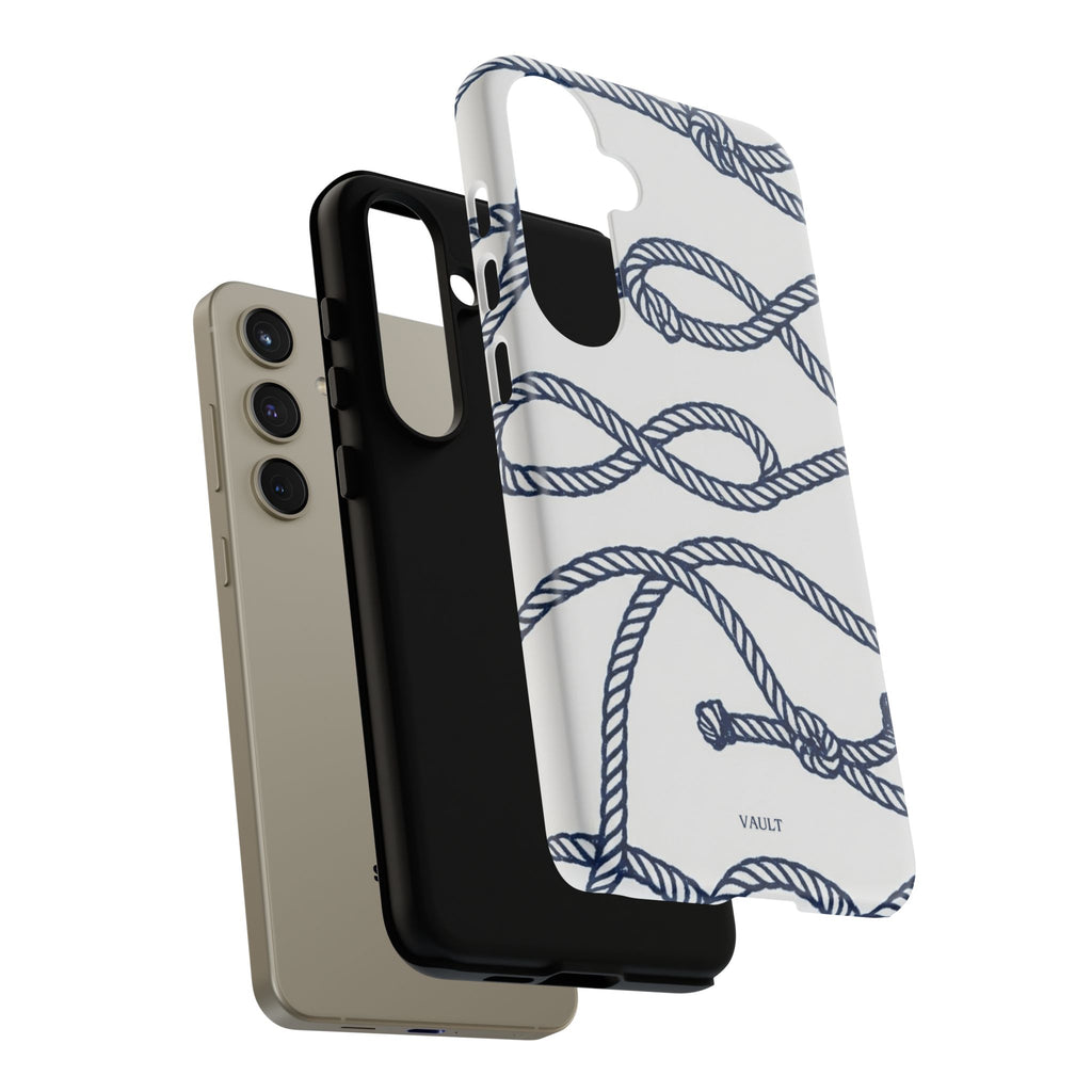 Nautical Rope Tough Case — Protective Phone Cover with Navy Knot Design