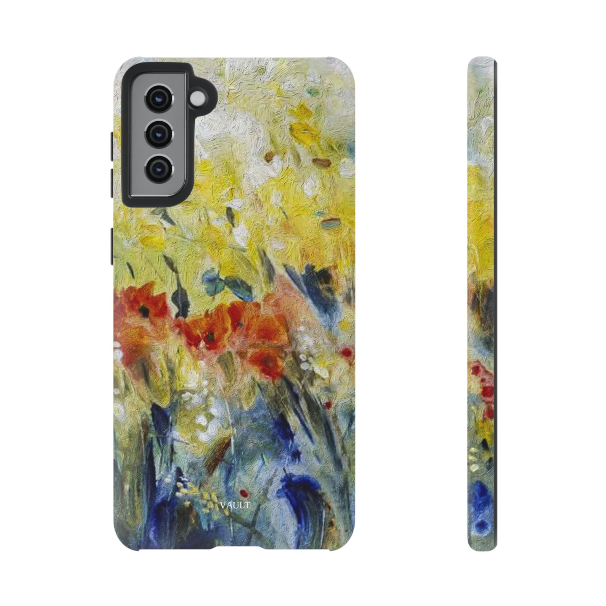 Floral Watercolor Phone Case — Yellow Garden Tough Cases