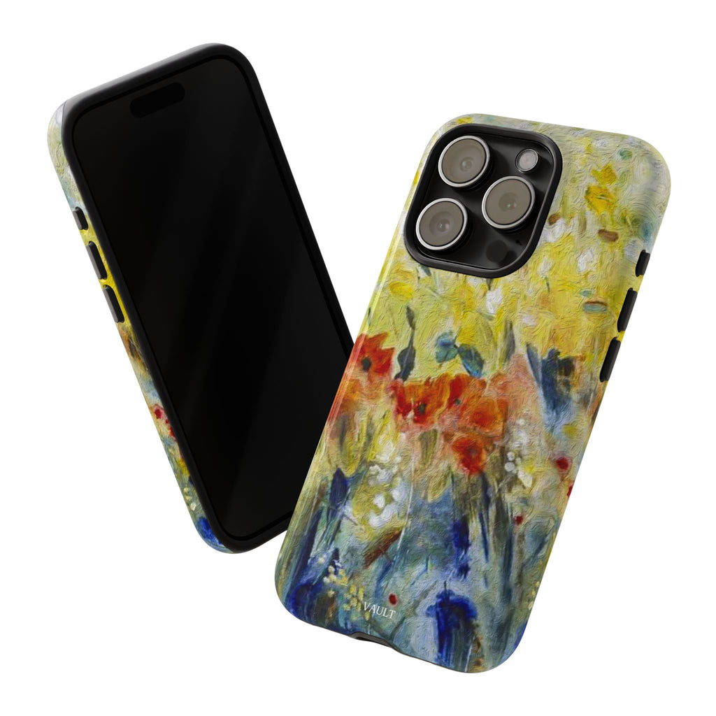 Floral Watercolor Phone Case — Yellow Garden Tough Cases