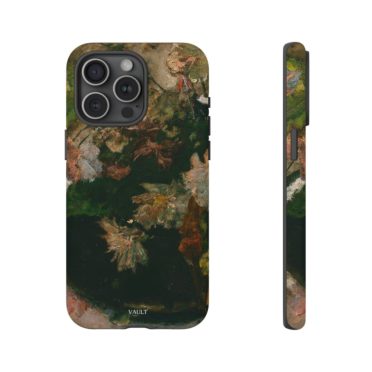 Floral Painterly Tough Phone Case — Vintage Autumn Leaves Phone Cover