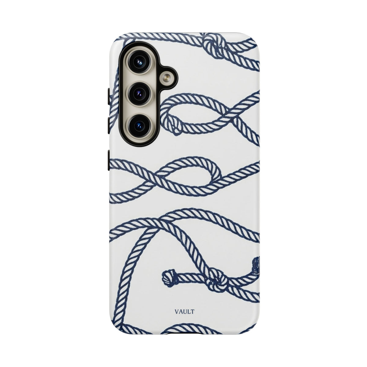 Nautical Rope Tough Case — Protective Phone Cover with Navy Knot Design