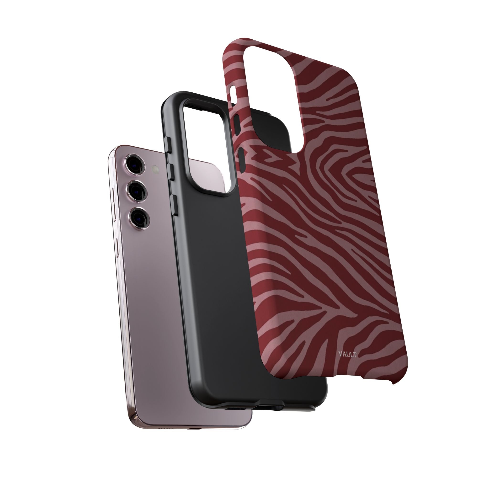 Red Zebra Print Tough Phone Case