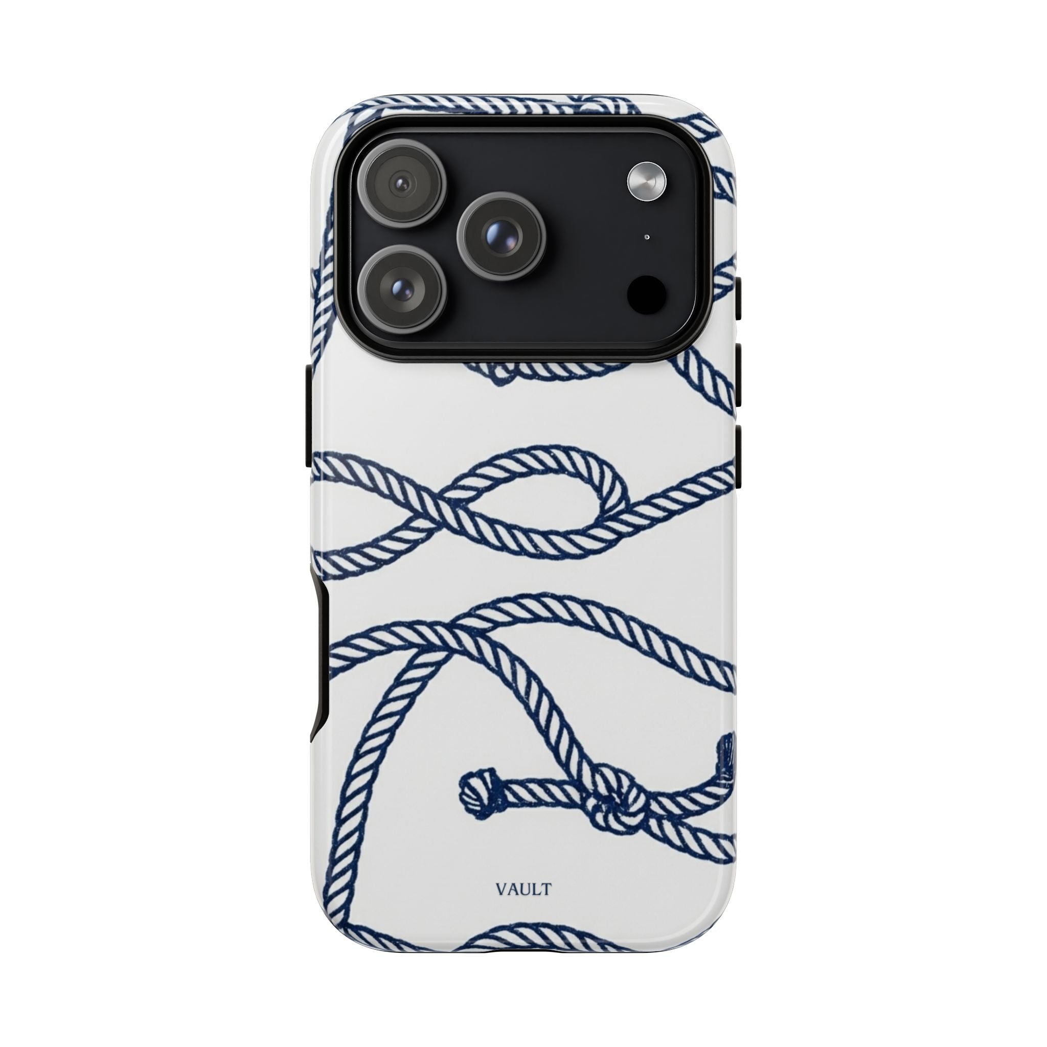 Nautical Rope Tough Case — Protective Phone Cover with Navy Knot Design
