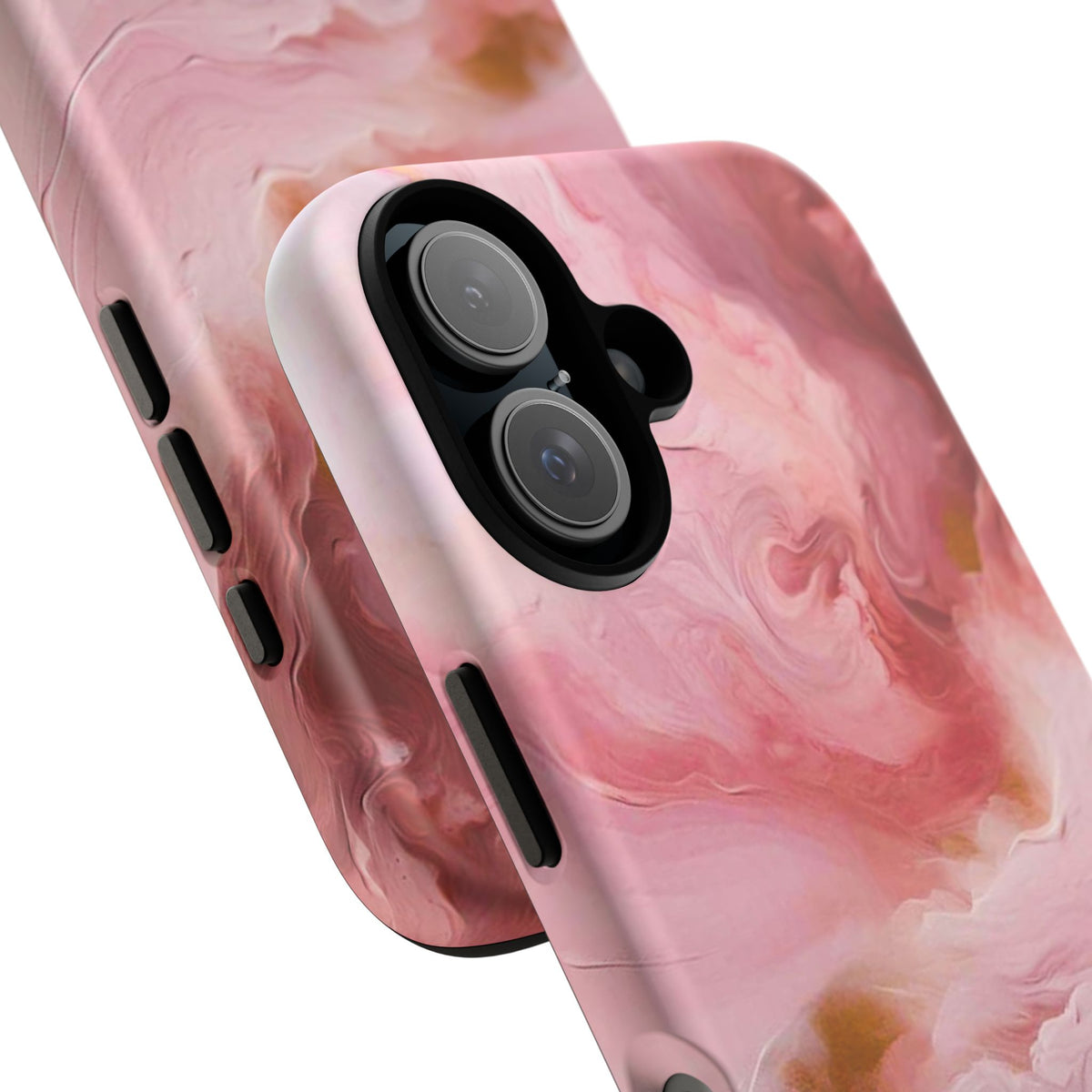 Pink Marble Tough Phone Case — Protective Artistic Phone Cover
