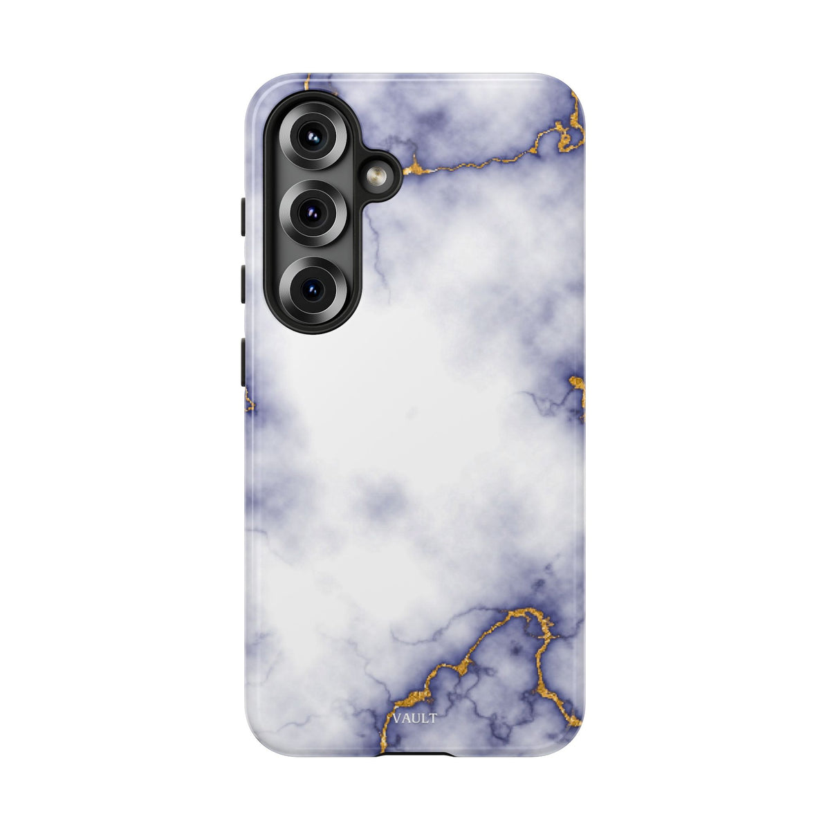 Purple Marble Tough Phone Case with Gold Veins