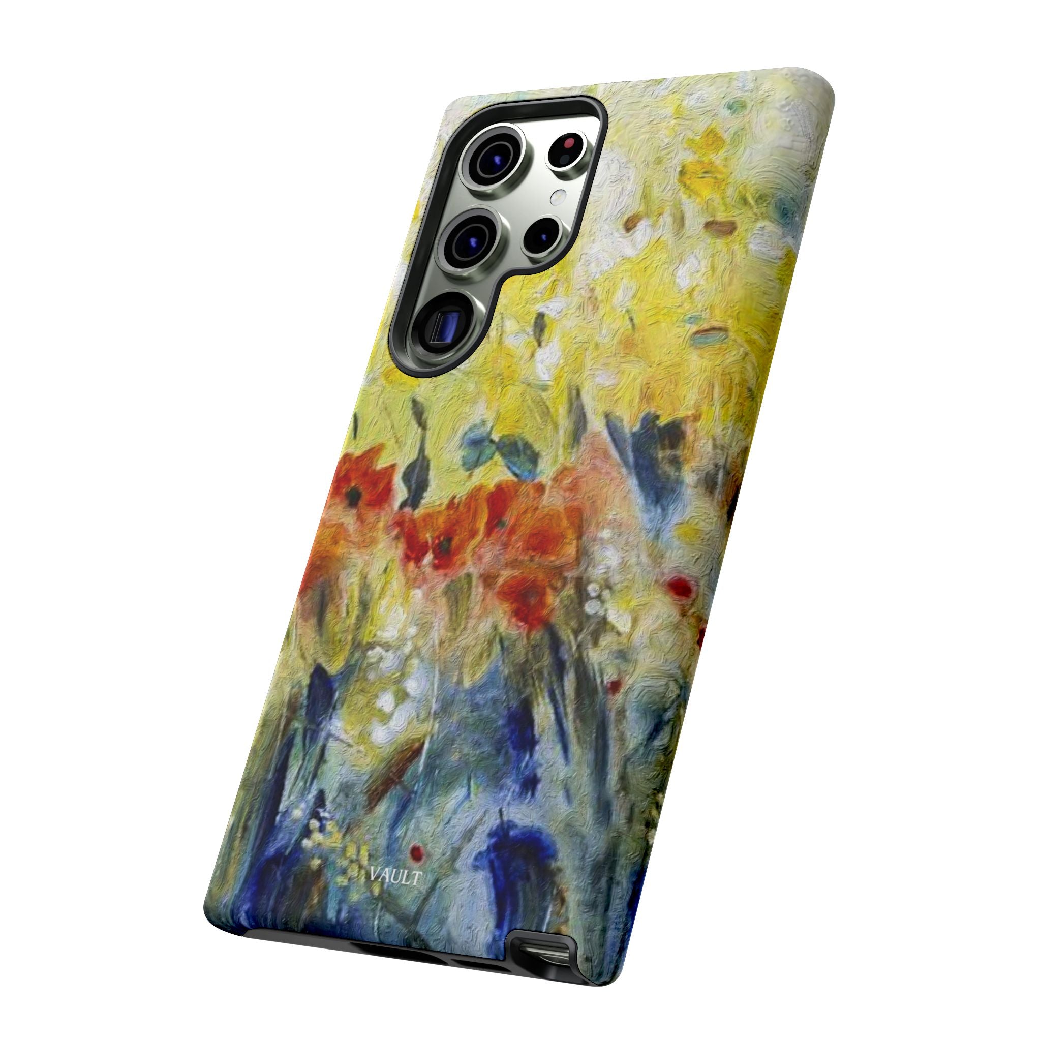 Floral Watercolor Phone Case — Yellow Garden Tough Cases
