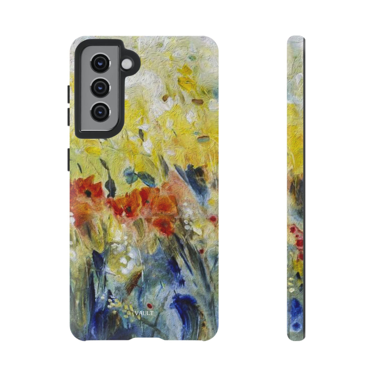 Floral Watercolor Phone Case — Yellow Garden Tough Cases