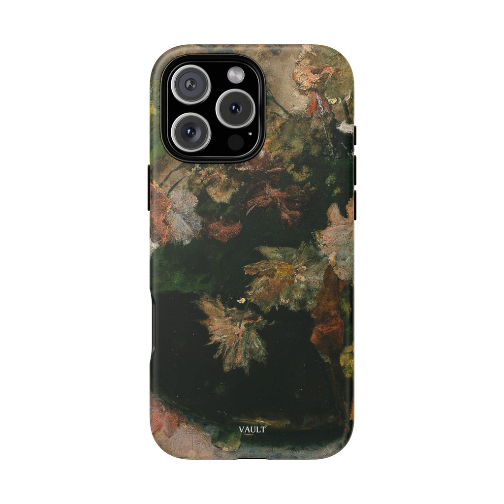 Floral Painterly Tough Phone Case — Vintage Autumn Leaves Phone Cover
