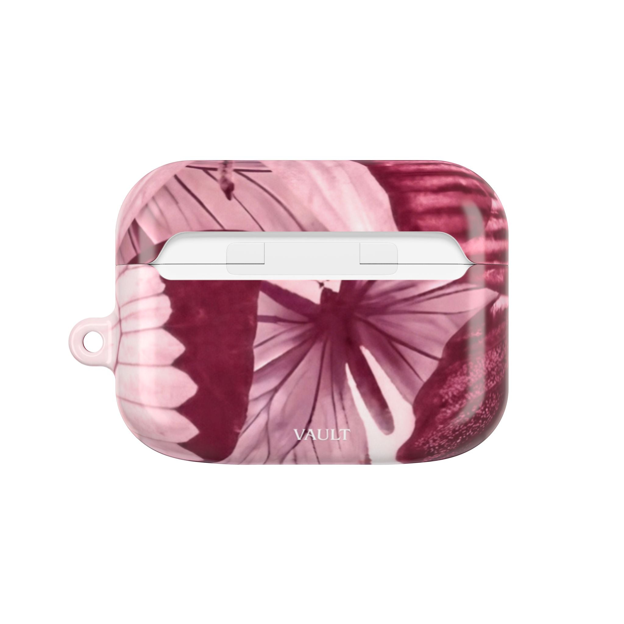Floral Parasol AirPod Case — Vintage Pink Umbrella Design