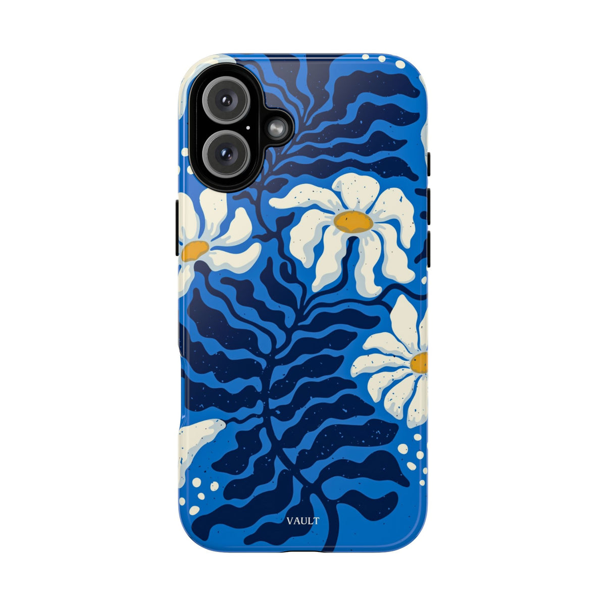 Blue Daisy Tough Phone Case — Floral Protective Phone Cover