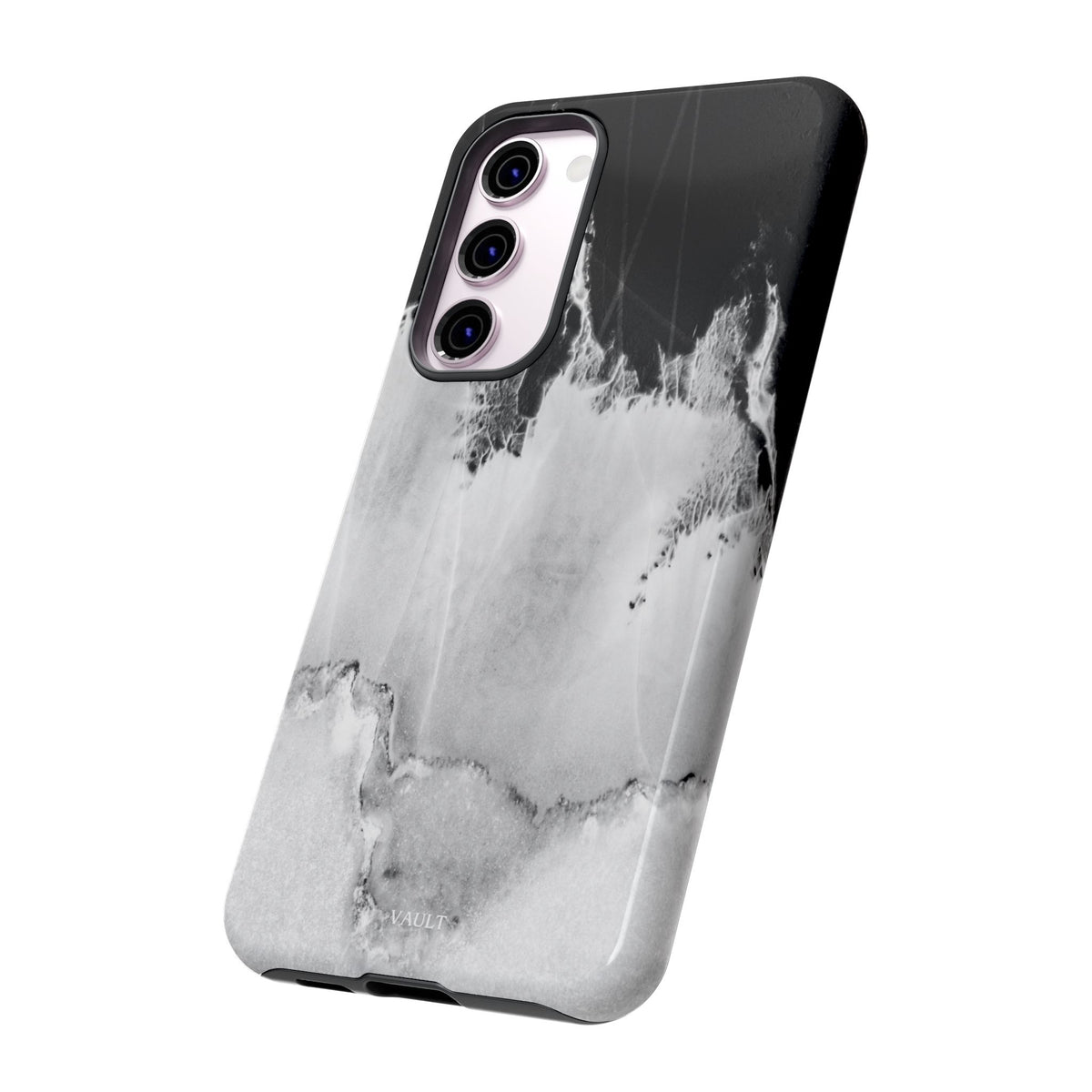 Marble Ink Tough Case — Black & White Abstract Phone Cover