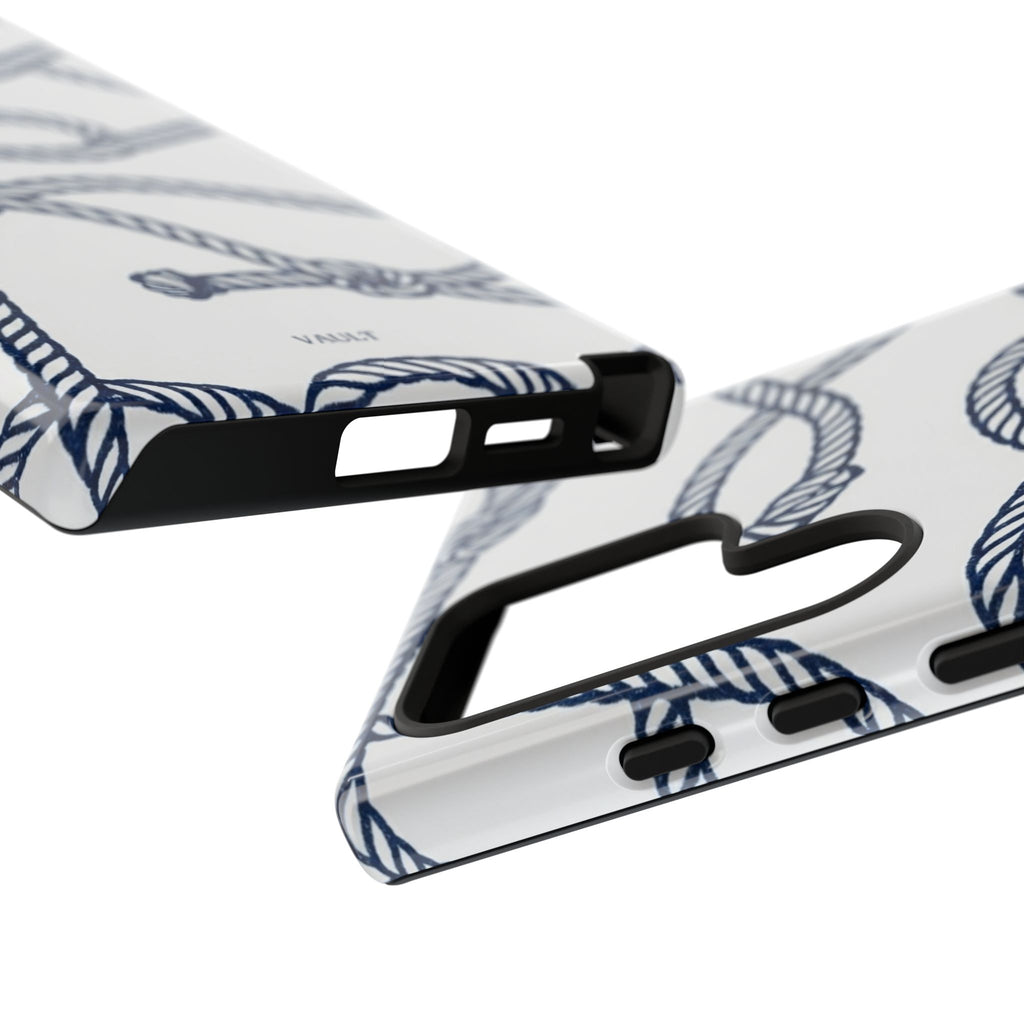 Nautical Rope Tough Case — Protective Phone Cover with Navy Knot Design