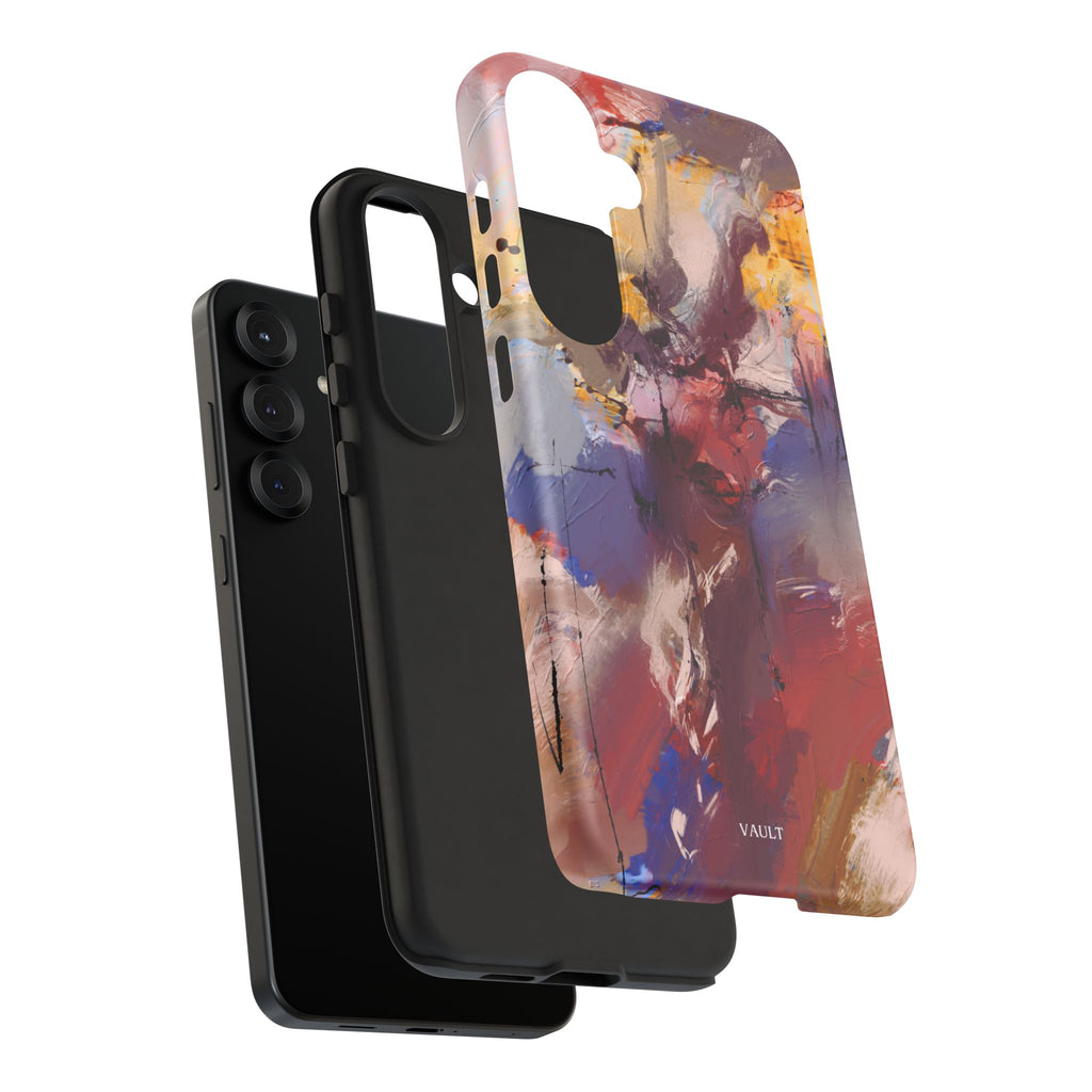 Abstract Brushstroke Tough Phone Case — Colorful Protective iPhone Cover