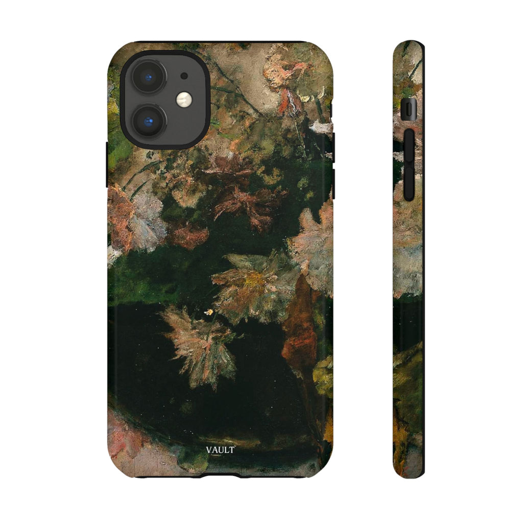 Floral Painterly Tough Phone Case — Vintage Autumn Leaves Phone Cover