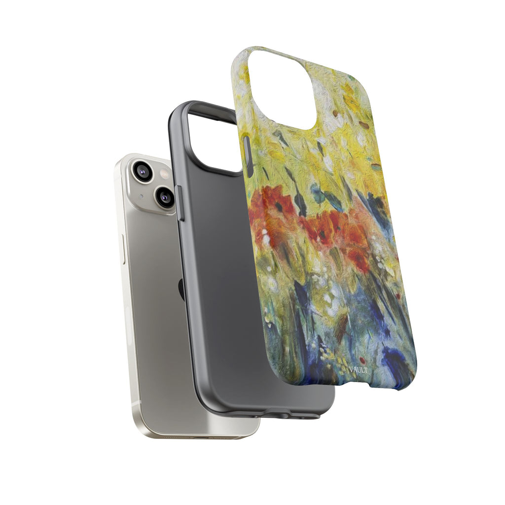 Floral Watercolor Phone Case — Yellow Garden Tough Cases