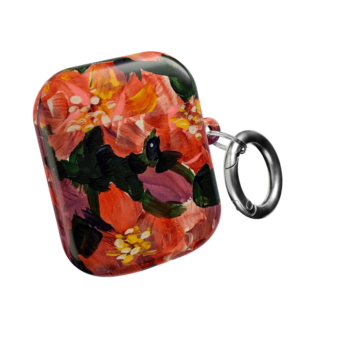 Floral Red Bloom AirPod Case
